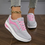 Women's Orthopedic Sneakers for Comfort and Support Grey pink