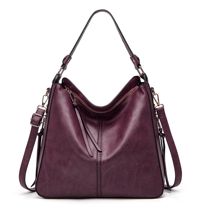 Zipper Bucket Messenger Bag-MODAUTLET