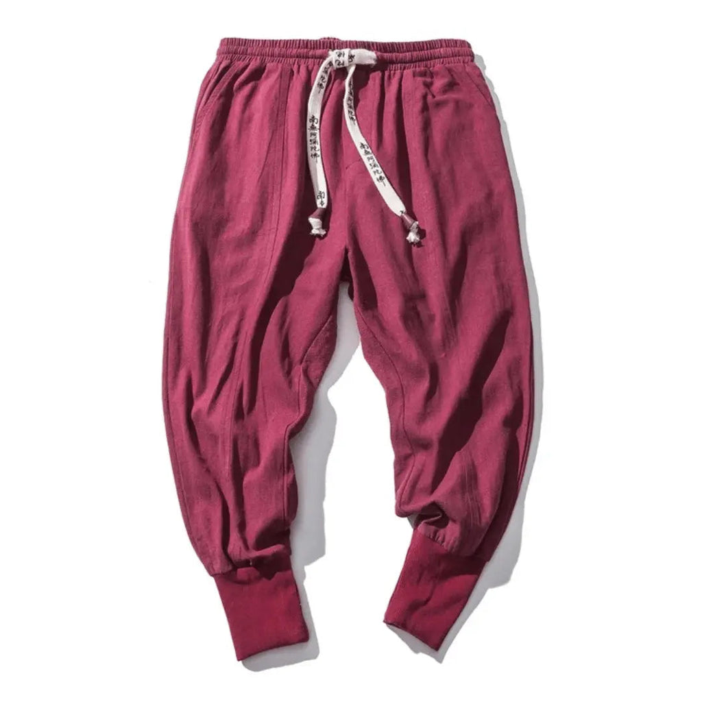 Japan-Inspired Style Pants Red