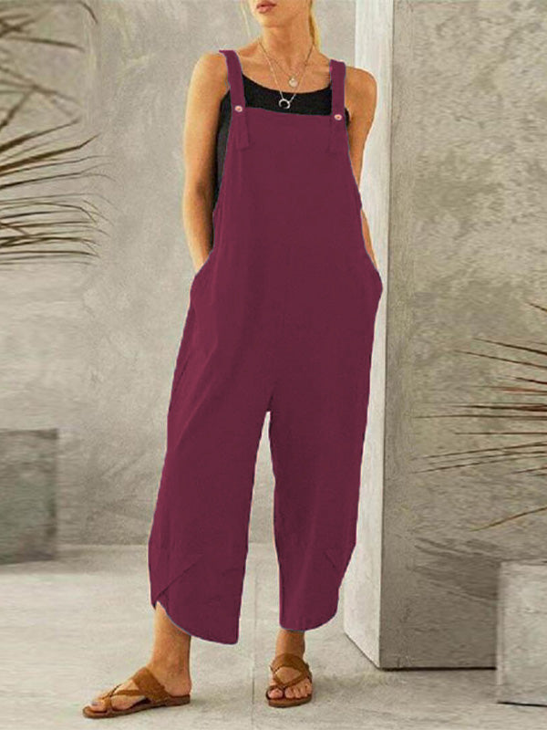 Evelyn | Lässiger Damen-Overall mit Knöpfen