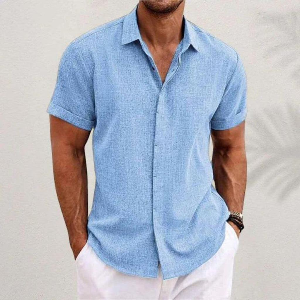 Men's Essential Premium Shirt Sky Blue