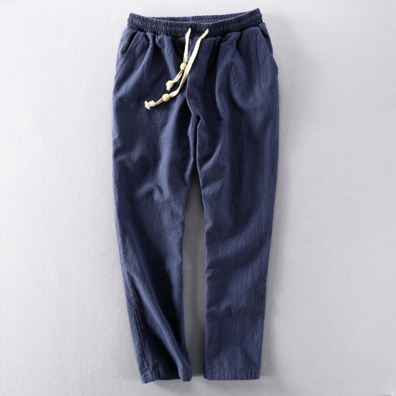 Men's Japan-Style Trousers Blue