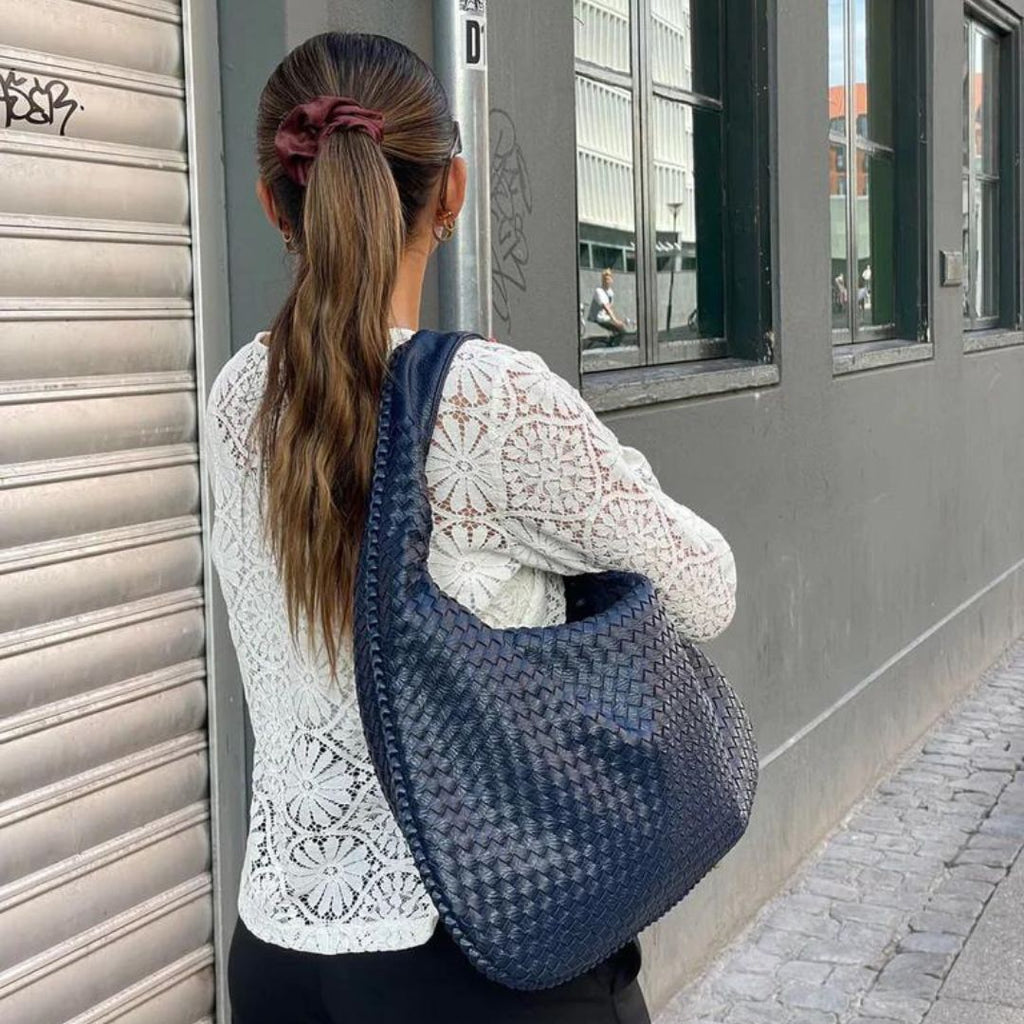 Chic Vegan Leather Hobo Bag