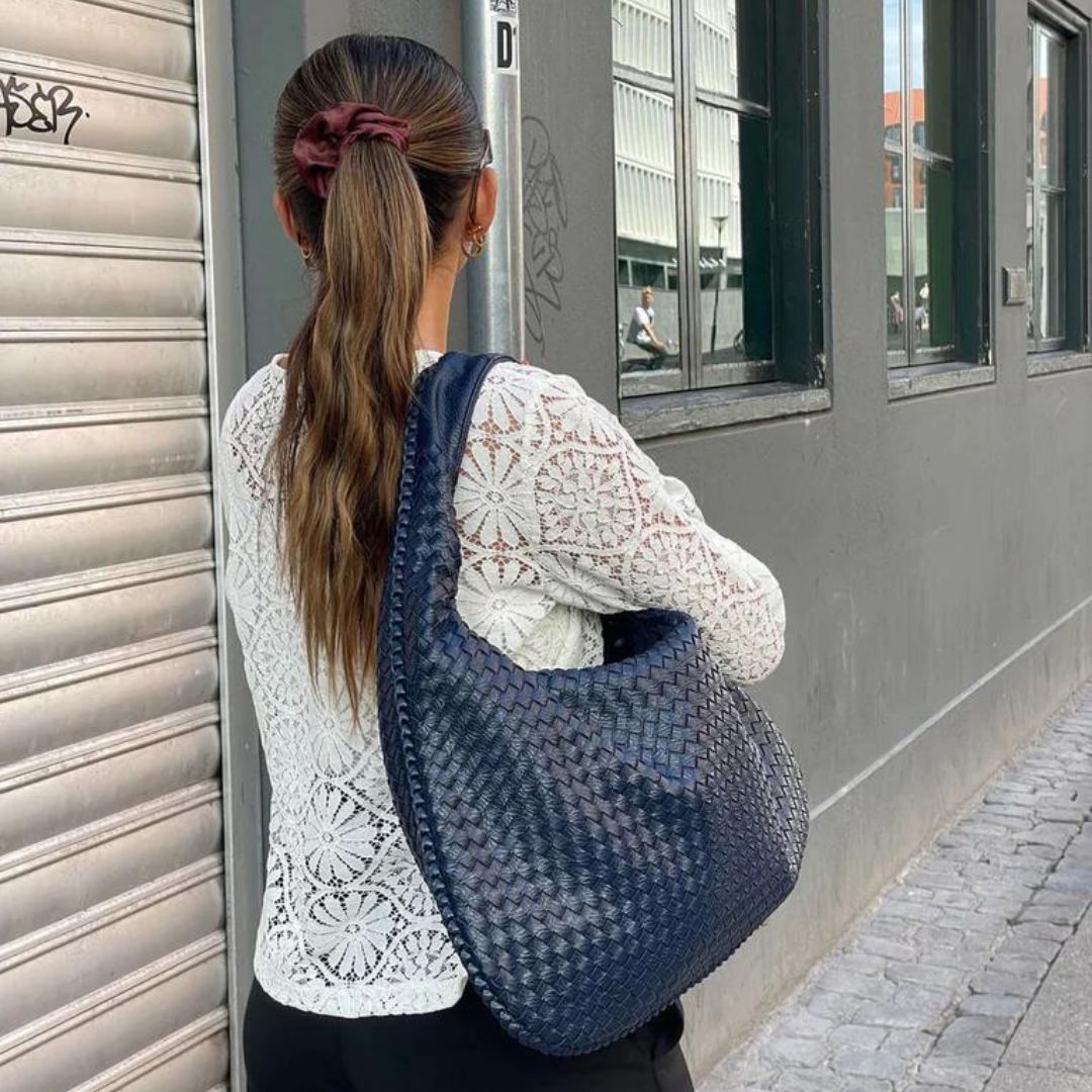 Chic Vegan Leather Hobo Bag-MODAUTLET