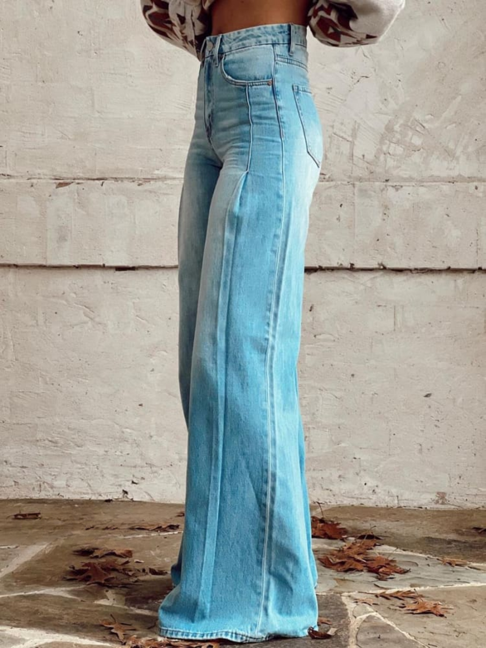 Women's Classic Fade Print Casual Wide Leg Pants-MODAUTLET