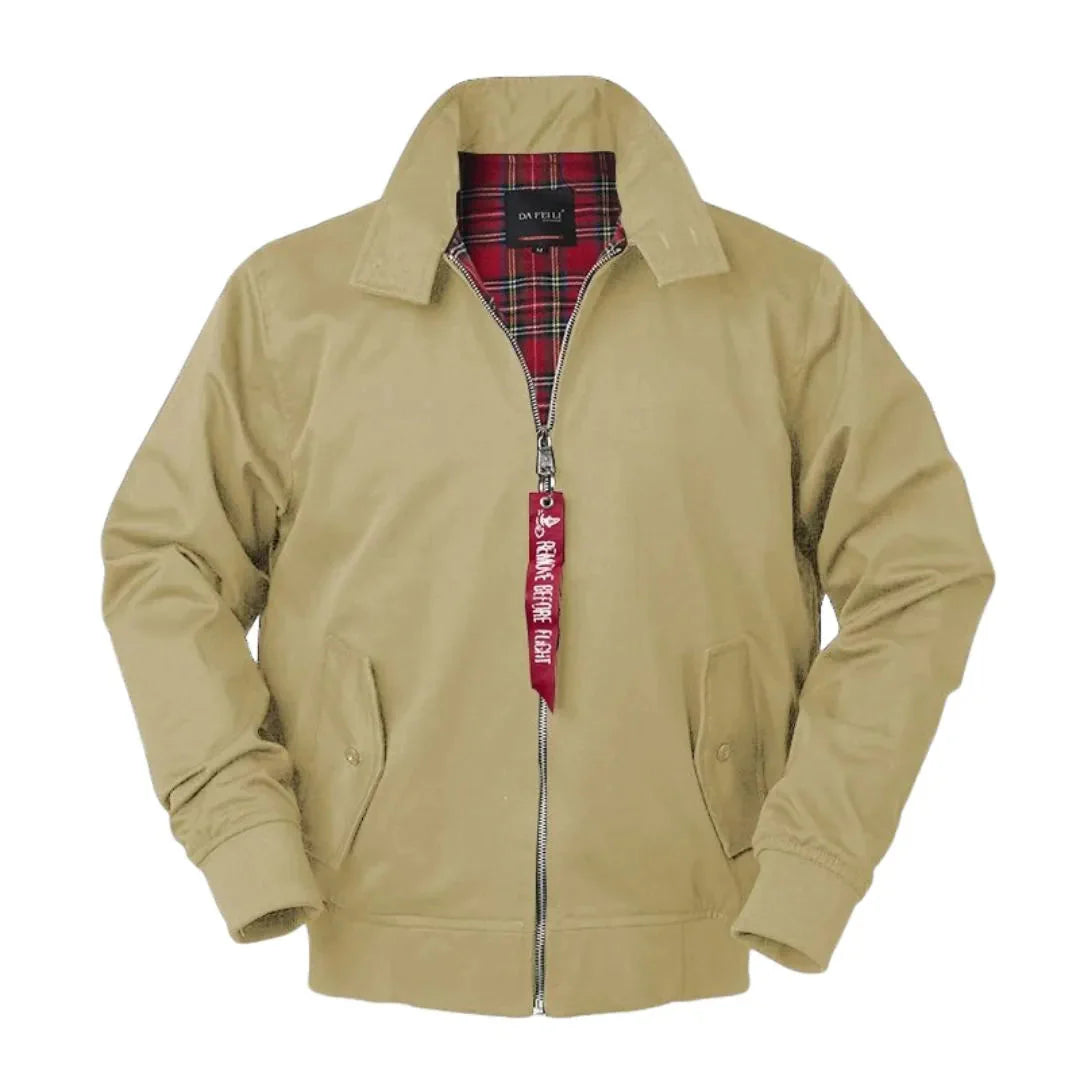 Men's Classic Harrington Jacket Beige