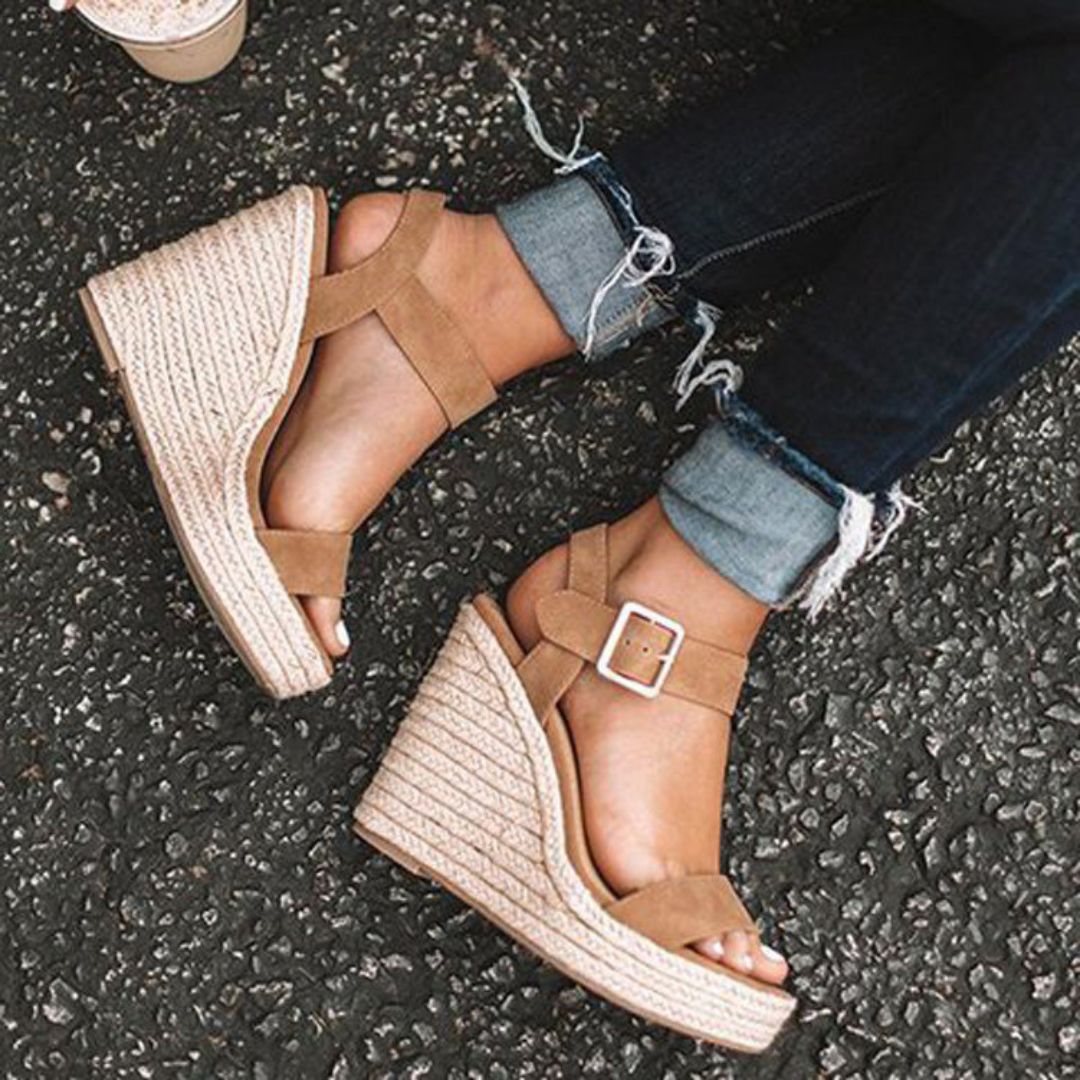 Women's All-Day Comfort Wedge Sandals with Strap-MODAUTLET