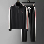 Premium Tracksuit Set by Echelon Deep Black