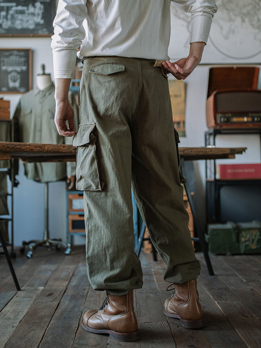 Men's French Army M-47 Herringbone Twill Trousers
