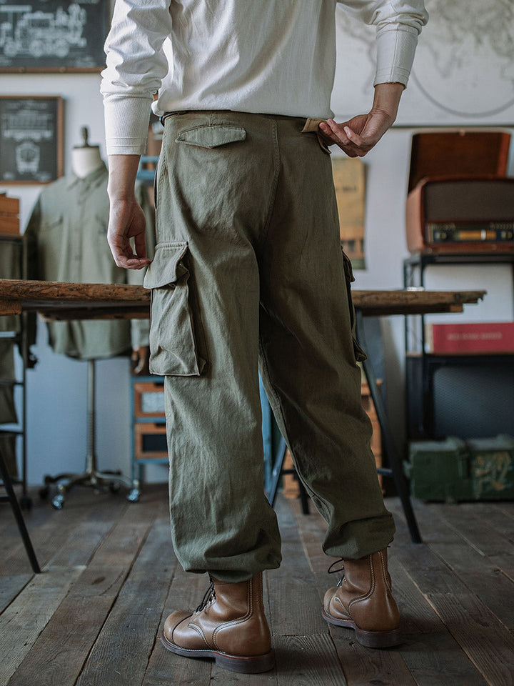 Men's French Army M-47 Herringbone Twill Trousers
