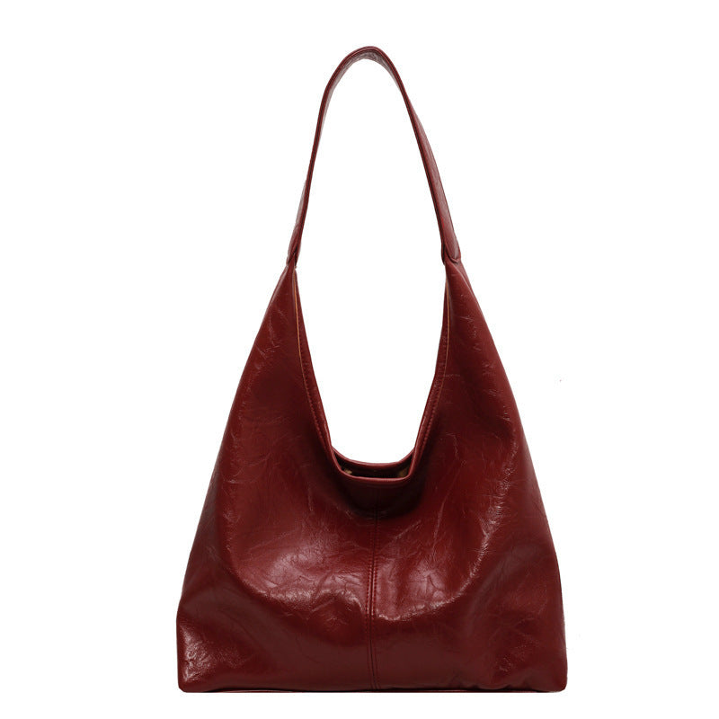 Fashionable Large Capacity Casual Tote Bag Red