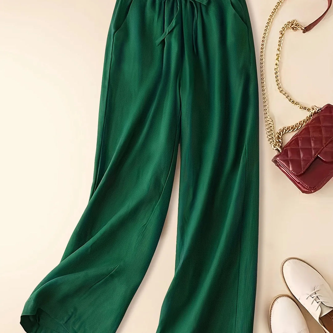 Women's Relaxed Drawstring Cherry Pants-MODAUTLET