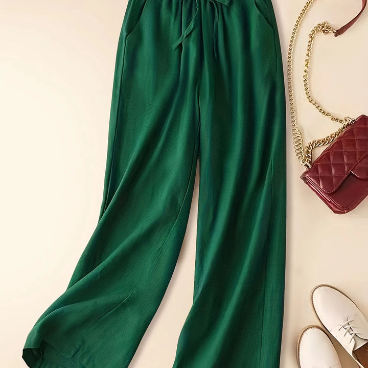 Women's Relaxed Drawstring Cherry Pants-MODAUTLET