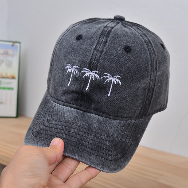 Chapéu de Sol Retro para Mulher com Bordado Lavável a Água