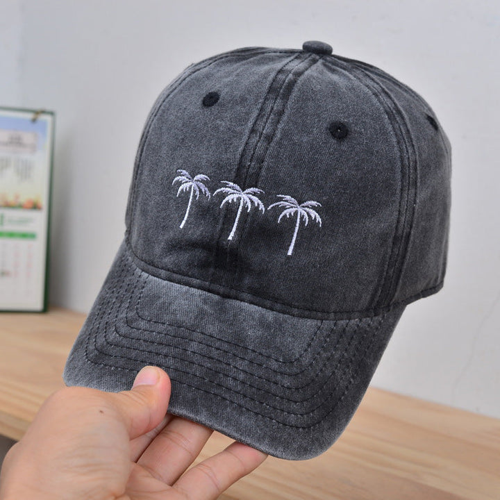 Chapéu de Sol Retro para Mulher com Bordado Lavável a Água