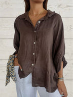 Women's Graceful Charm Blouse Brown