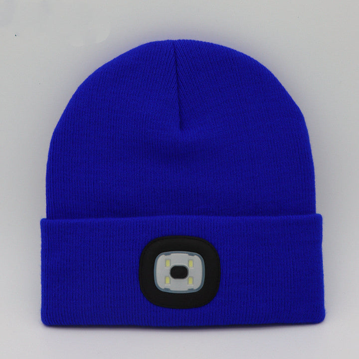 LED-Strickmütze mit Leuchtlicht – Batteriebetriebene gestrickte Beanie