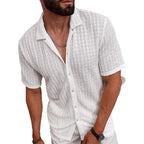 Men's Slim Fit Short Sleeve Casual Shirt For Everyday Wear