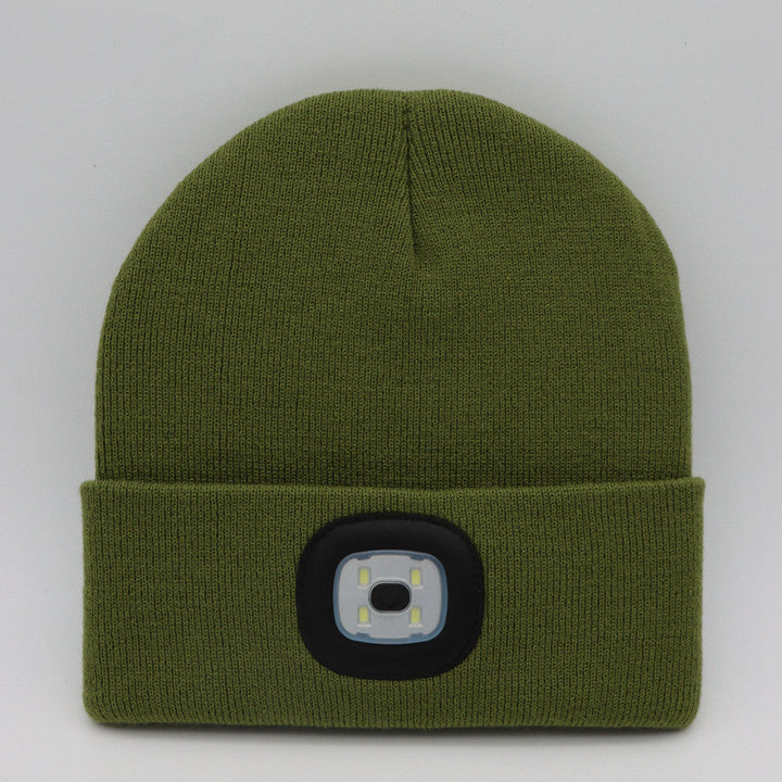 LED-Strickmütze mit Leuchtlicht – Batteriebetriebene gestrickte Beanie