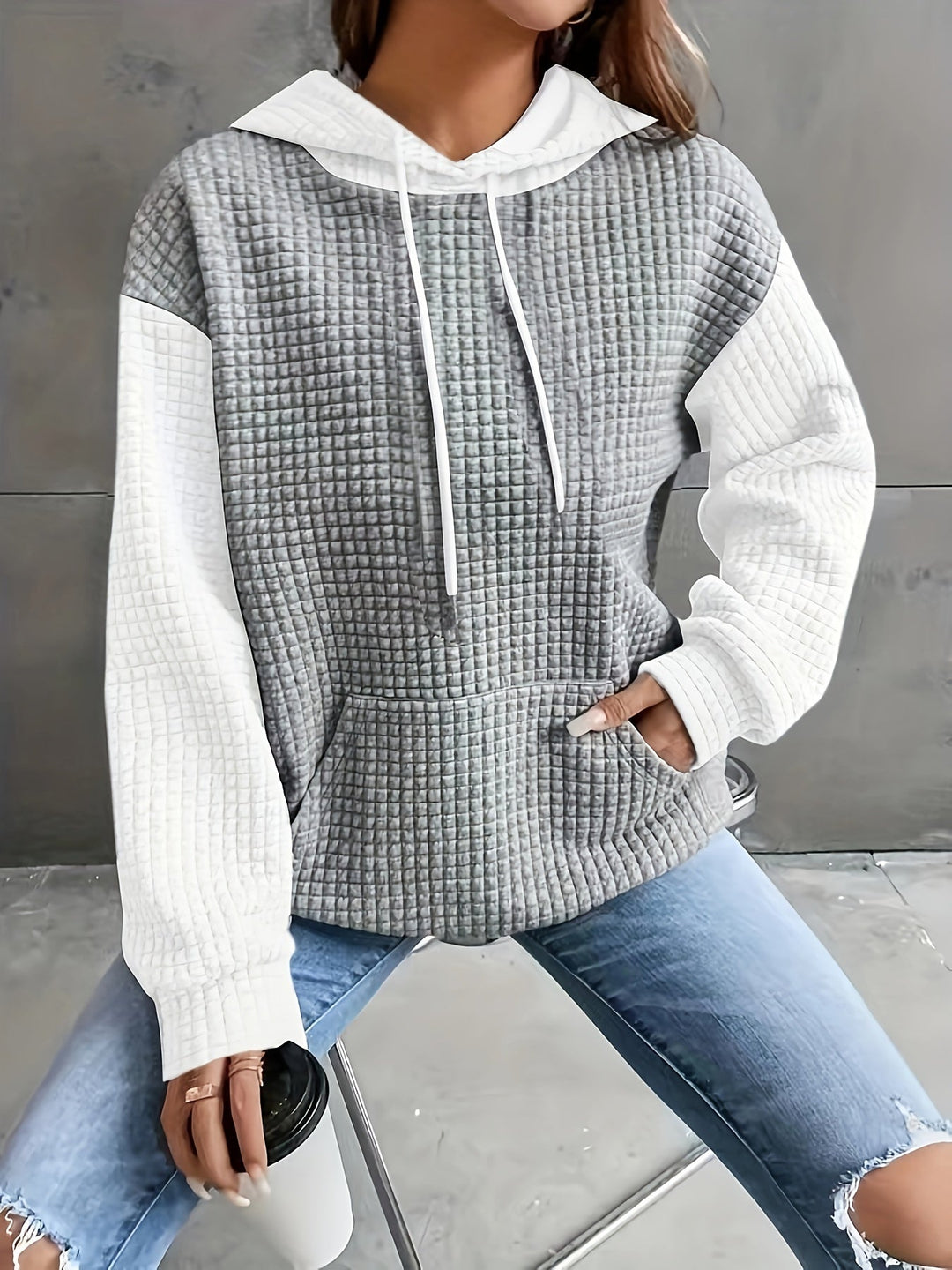 Women's Cozy Color Block Hoodie
