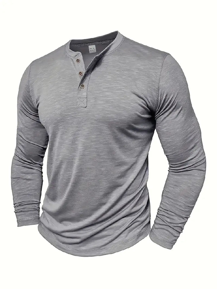 Men's Supreme Fit Henley Shirt-MODAUTLET