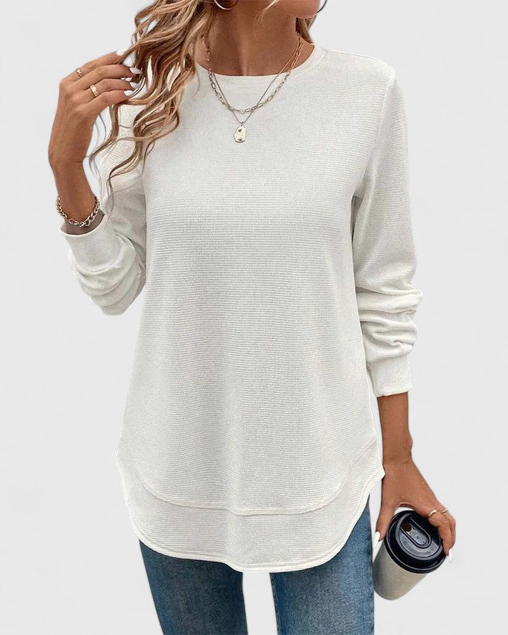 Women's Chic Side Slit Top-MODAUTLET