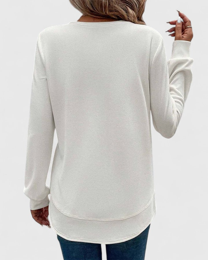 Women's Chic Side Slit Top-MODAUTLET