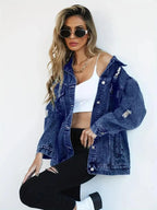 Oversized Denim Jacket Women – Olivia Trendy Jacket