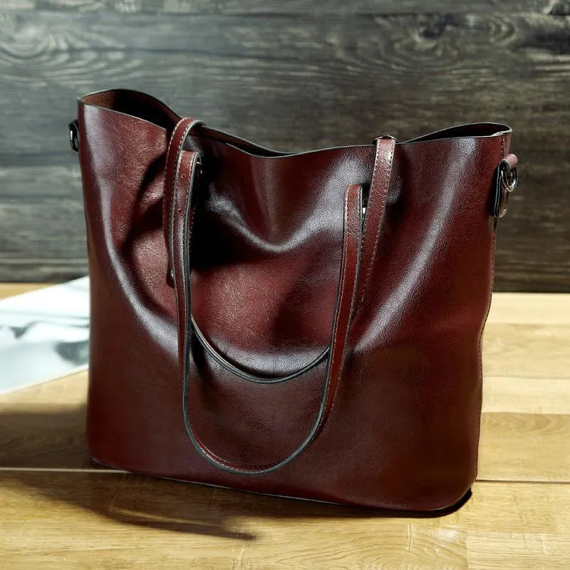 Vintage Leather Shoulder Bag For Women Elegant And Durable-MODAUTLET