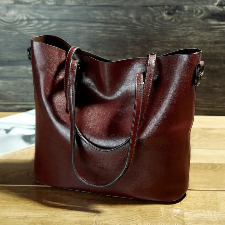 Vintage Leather Shoulder Bag For Women Elegant And Durable-MODAUTLET