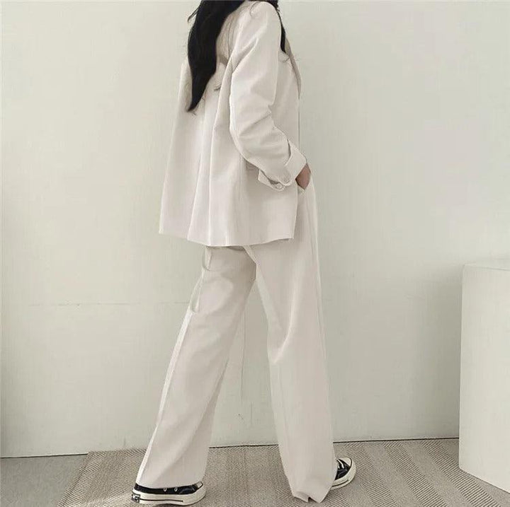 Hailey | Conjunto de Fato Feminino Ajustado com Blazer Comprido