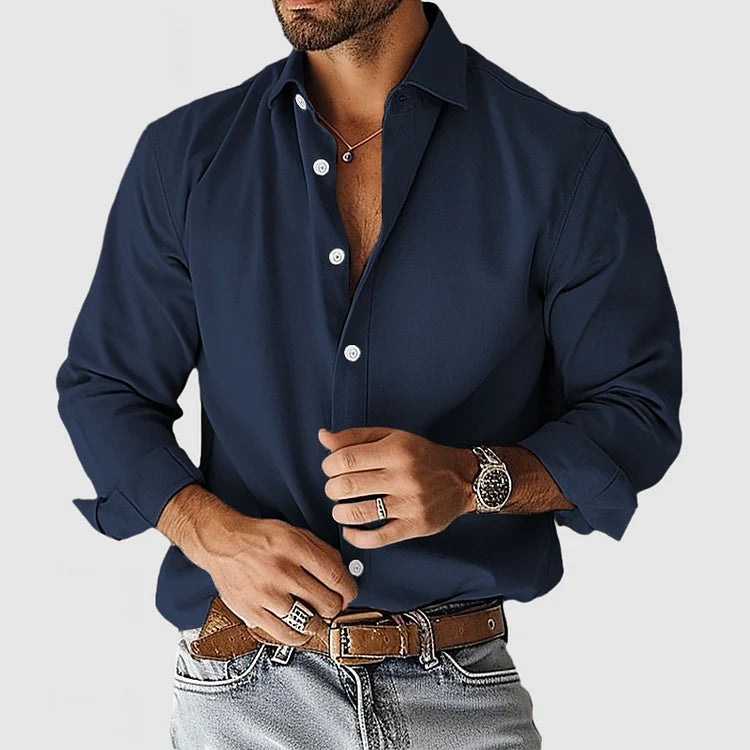 Men's Smart & Stylish Shirt Navy Blue