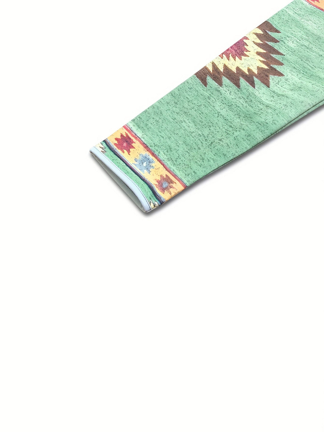 Dámská mikina s kapucí inspirovaná westernem a patentními knoflíky