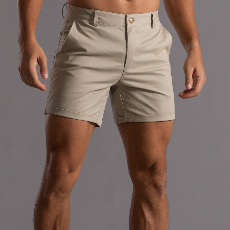 Men's Linen Shorts With Pockets For Summer Comfort All Day Khaki