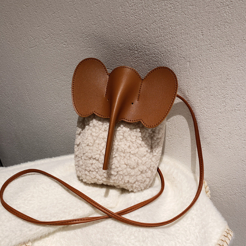 Cute Elephant Trunk Design Crossbody Shoulder Bag-MODAUTLET
