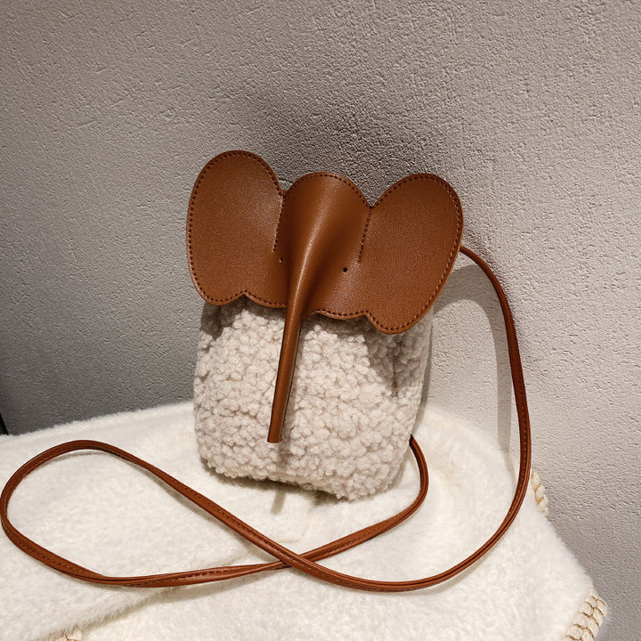 Cute Elephant Trunk Design Crossbody Shoulder Bag-MODAUTLET