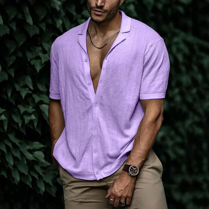 Ryan | Camicia casual da uomo a maniche corte con bottoni