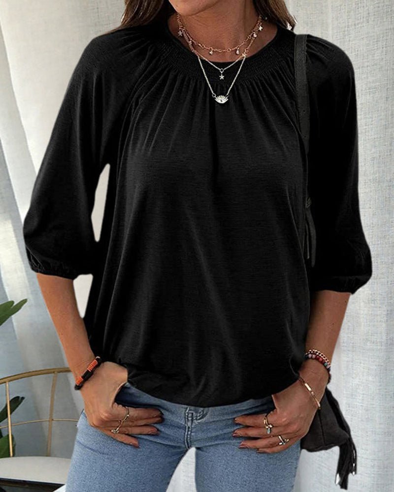 Women's Chic Essential Blouse Black