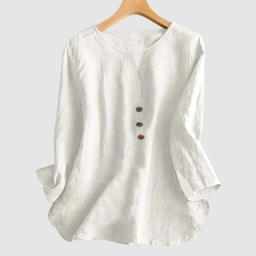 Women's Elegant Button Blouse-MODAUTLET