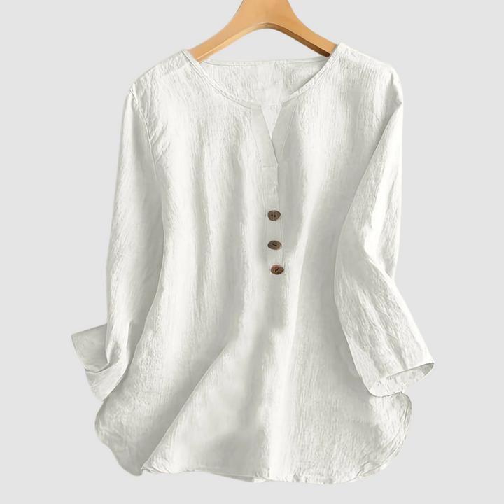 Women's Elegant Button Blouse-MODAUTLET