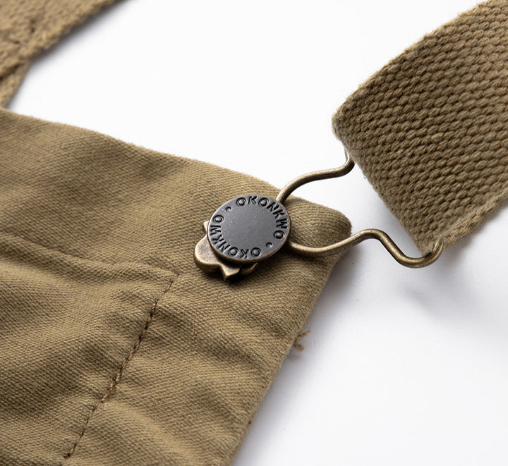 Men's Moleskin Overalls with Cinch Cord