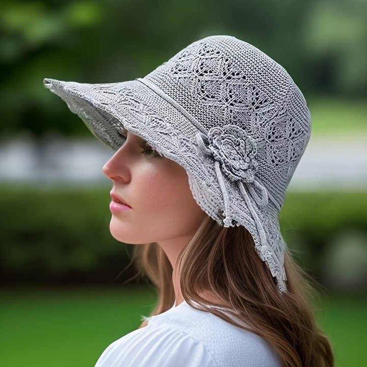 Brianna | Elegant wide-brimmed folding sun hat-MODAUTLET