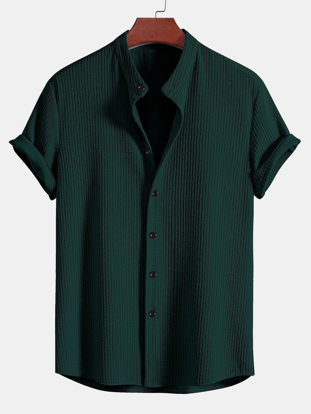 Callum | T-shirt with Shirt Look Dark Green