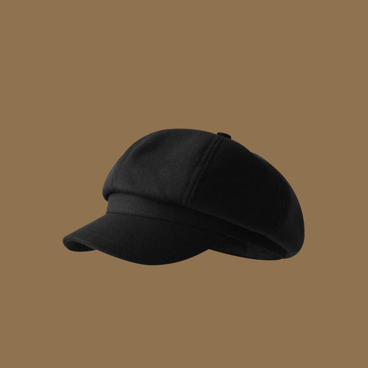 Korean-style Octagonal Cap for Girls - Artistic Retro Newsboy Hat