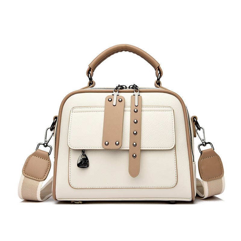 Fashionable Large Capacity Handbag Beige