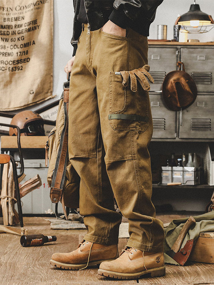 Men's Retro Cargo Pants with Classic Style