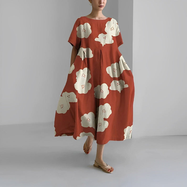 Jacklyn | Women's Relaxed Floral Midi Dress
