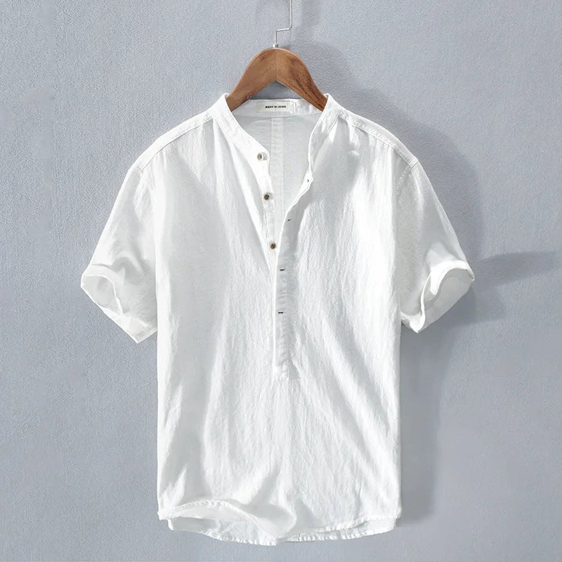Eli | Men's Casual Summer Shirt White