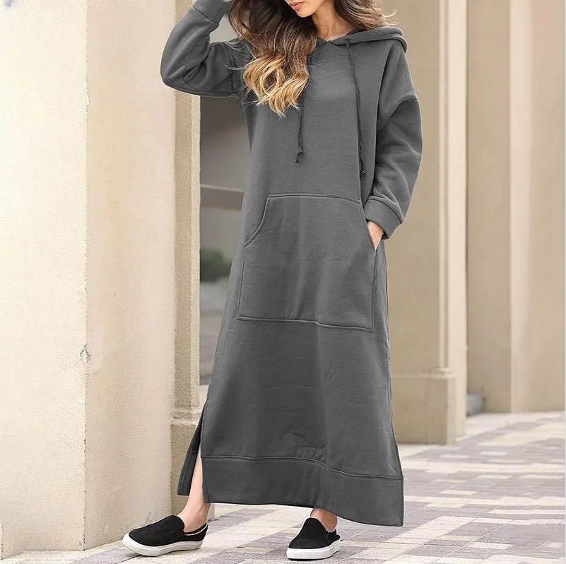 Women's Comfy Maxi Dress Grey