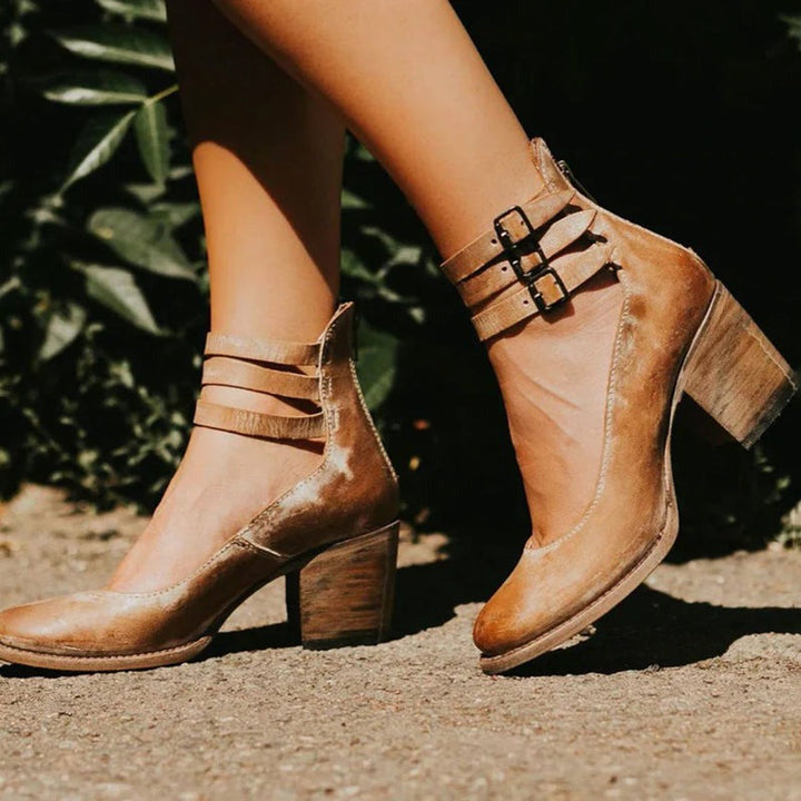 Elegant Belt Buckle Strap Mary Jane Shoes for Women-MODAUTLET